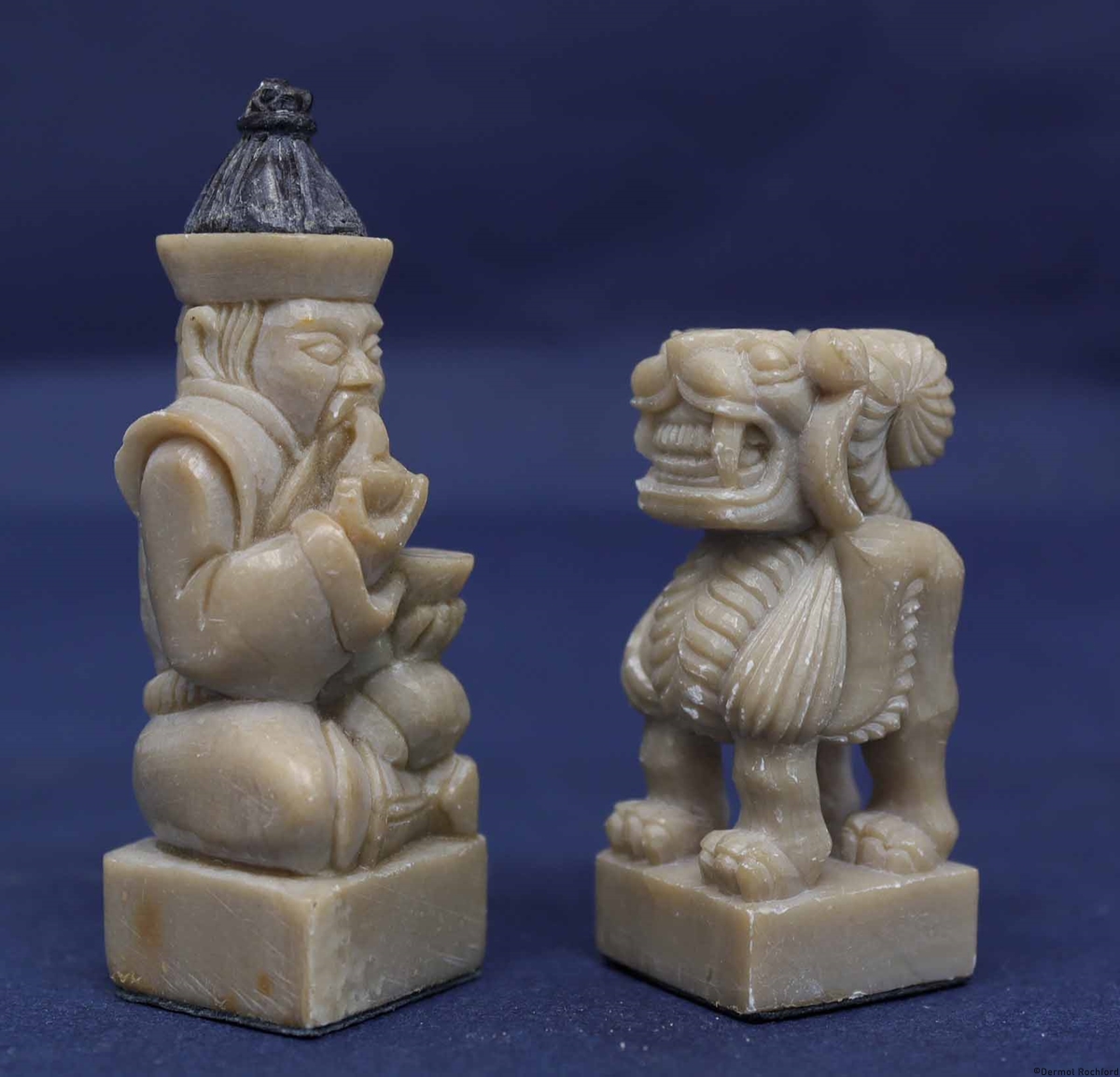 Antique Mongolian Chess Set