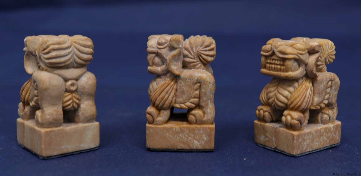 Antique Mongolian Chess Set