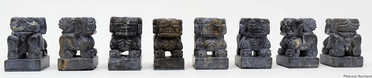 Antique Mongolian Chess Set