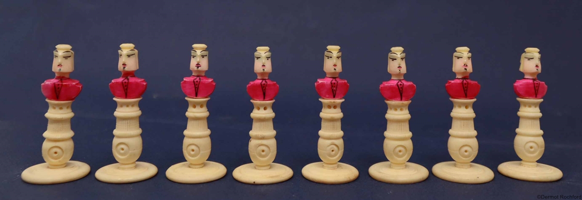 Antique Mexican Pulpit Chess Set