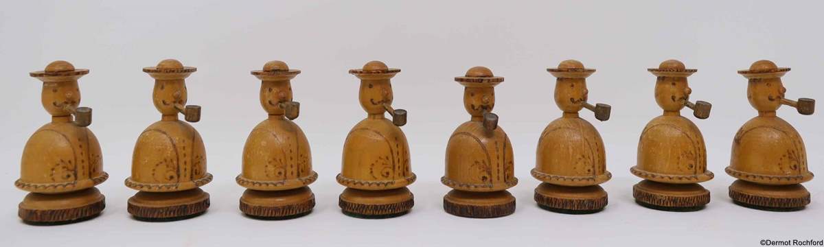 vintage nutcracker chess set