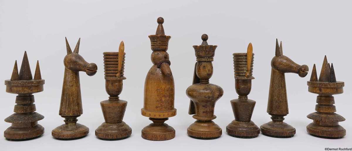 vintage nutcracker chess set