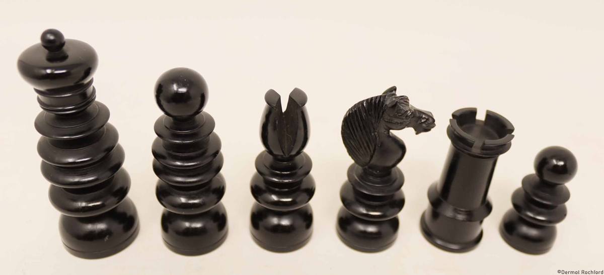 Antique English Chess Set