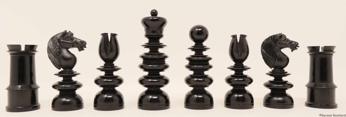 Antique English Chess Set