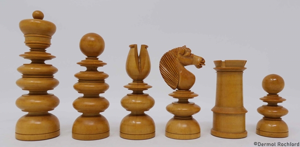 Antique English Foster Chess Set