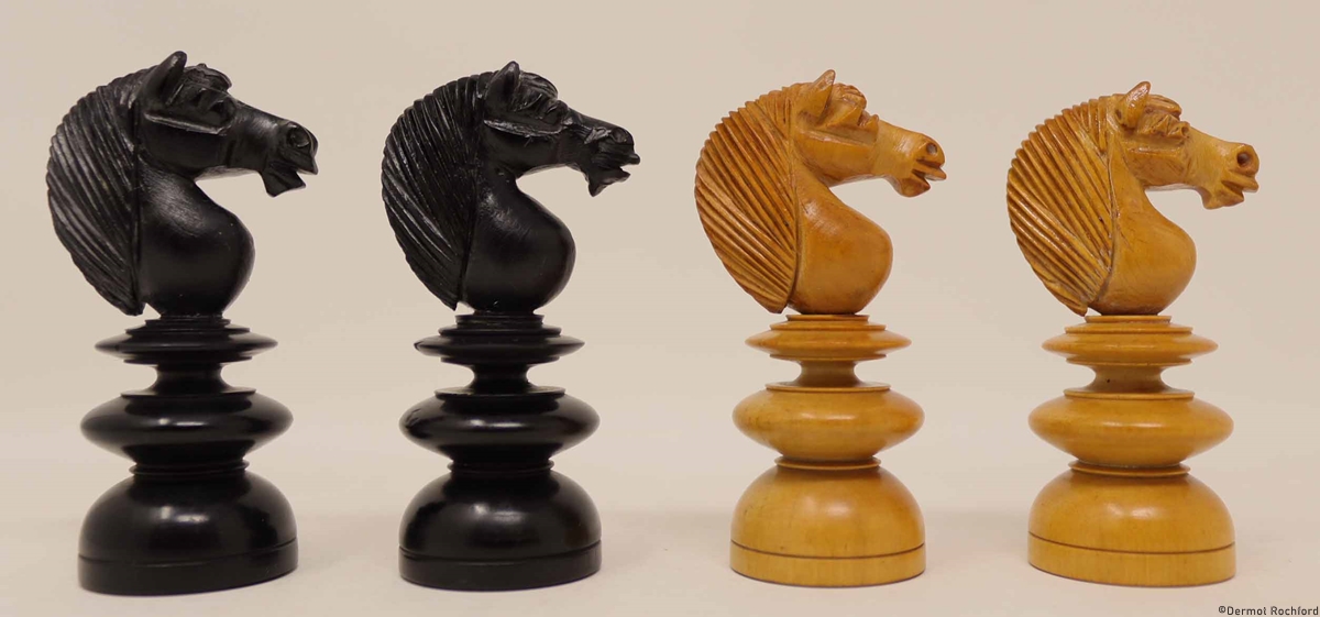 Antique English Chess Set
