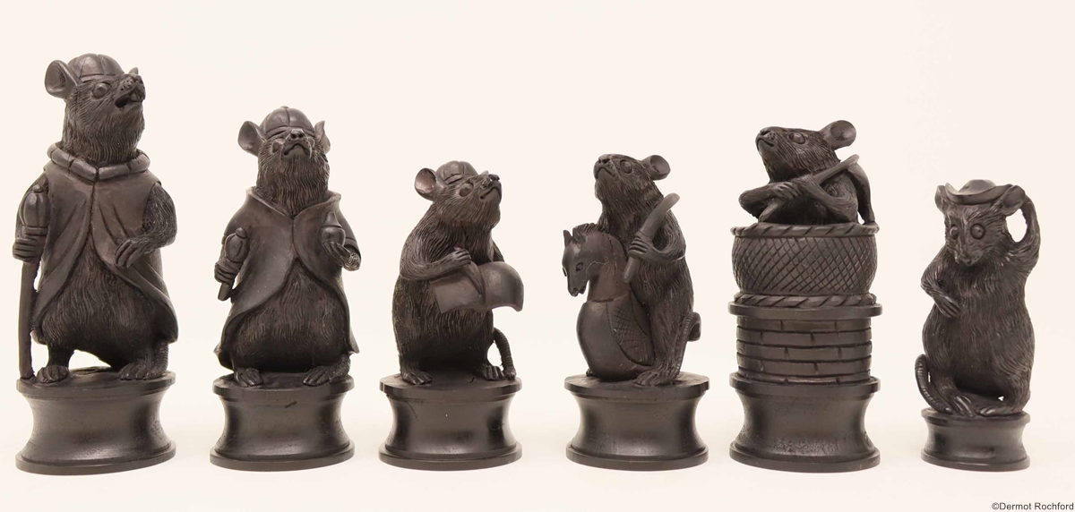 Antique Rat Chess Set