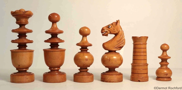 Antique Regence Chess Set