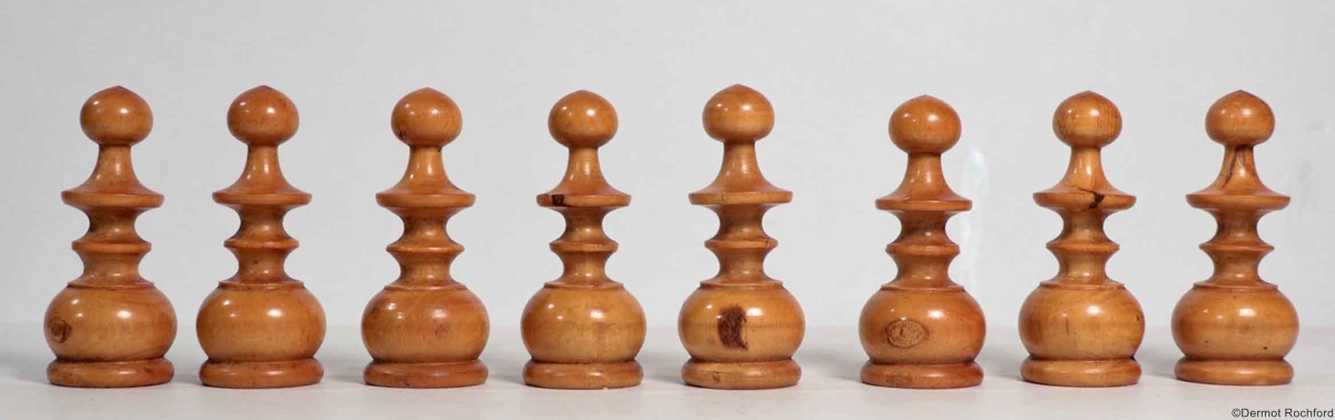 Vintage French Regence Chess Set