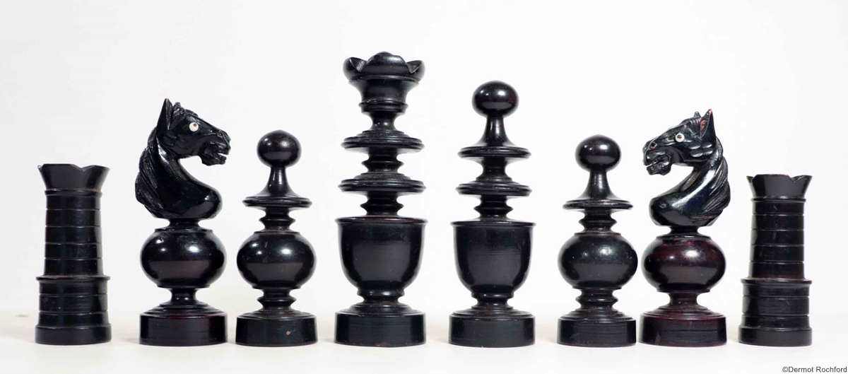 Vintage French Regence Chess Set