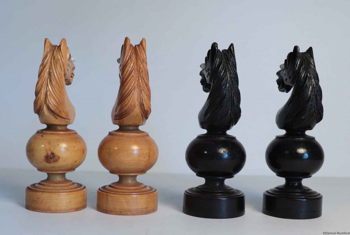 Vintage French Regence Chess Set