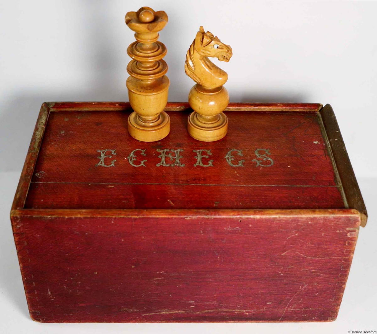 Vintage French Regence Chess Set