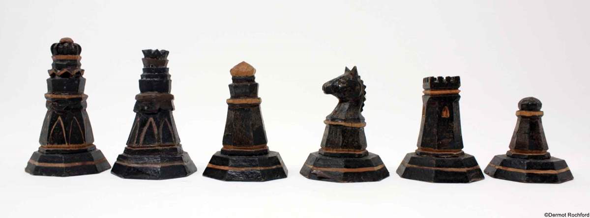 Antique Russian Chess Set