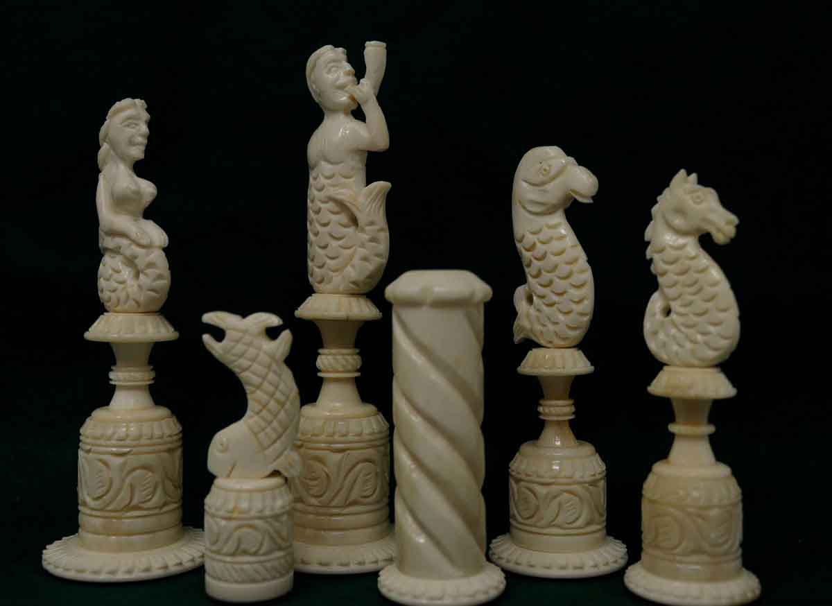 antique chess set