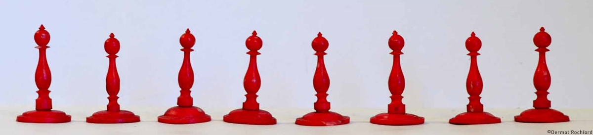 Antique Bone Selenus Chess Set