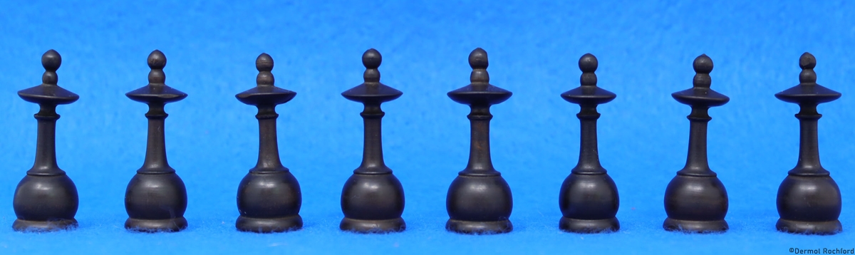 Antique French Regence Chess Set