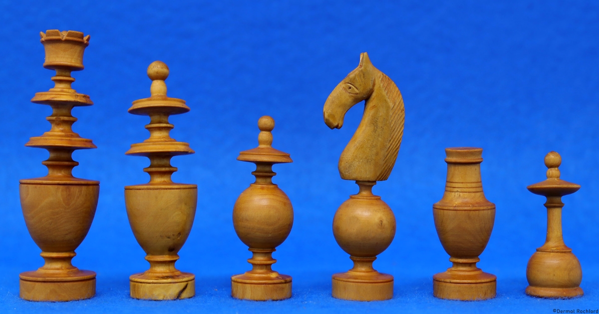 Antique French Regence Chess Set
