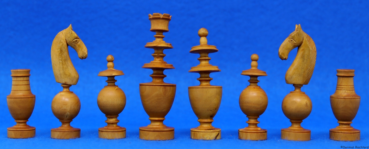 Antique French Regence Chess Set