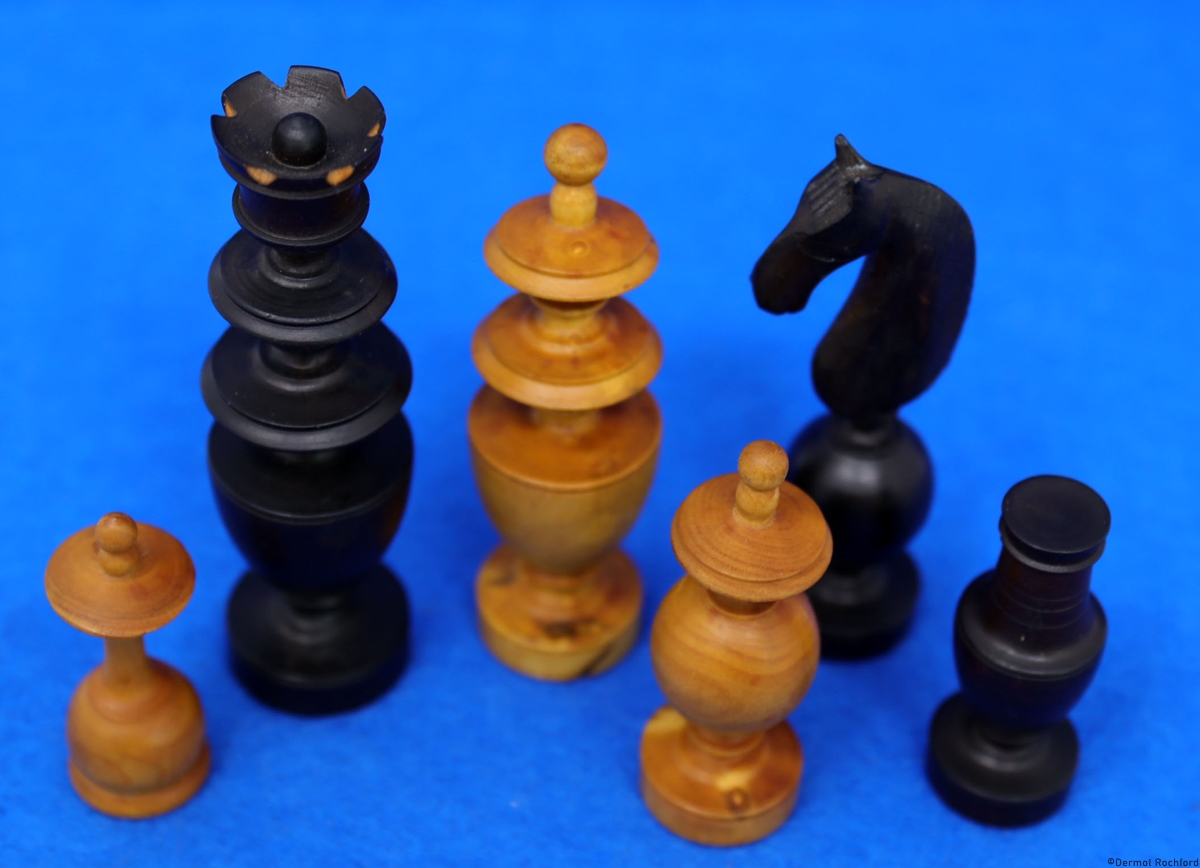 Antique French Regence Chess Set