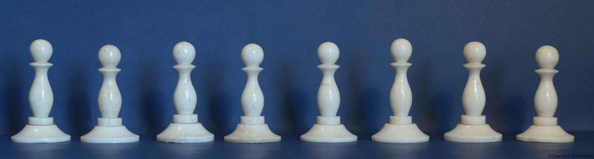 Antique Bone Chess Set