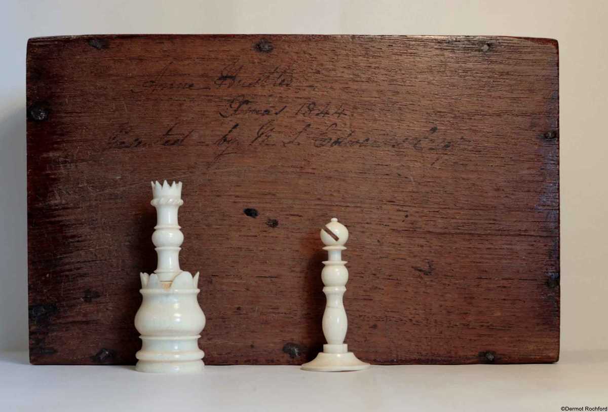 Antique Bone Chess Set