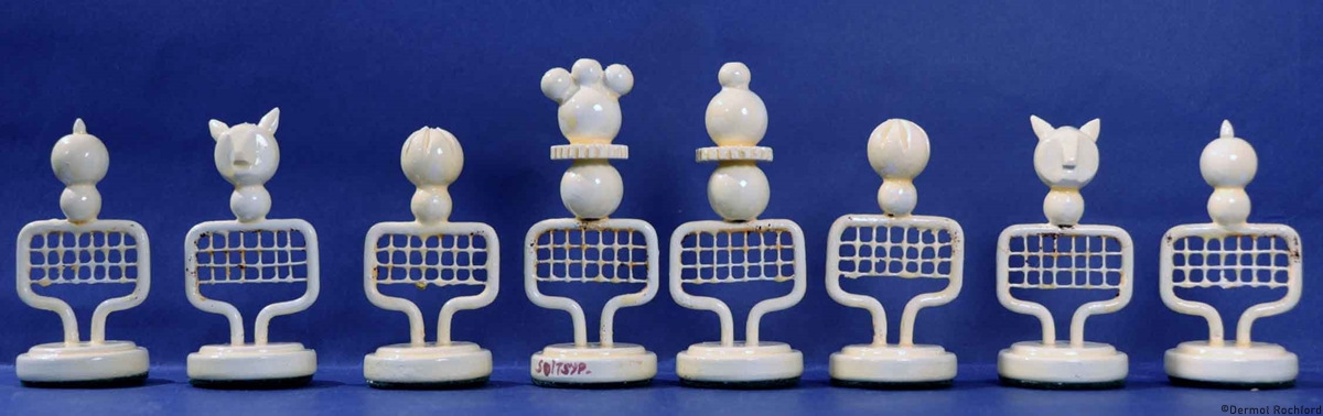 Vintage Tennis  Chess Set