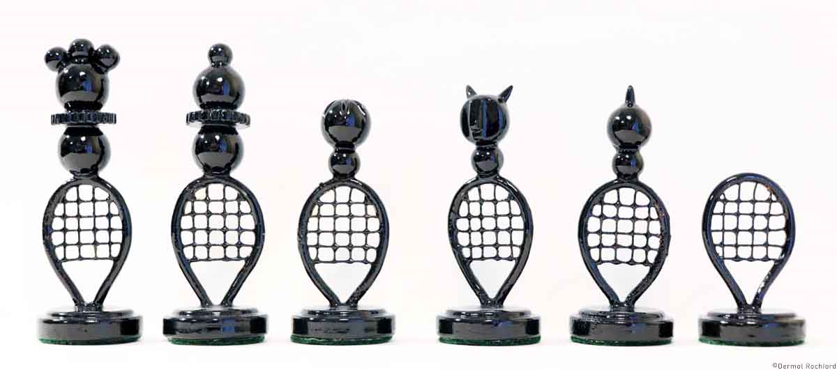 Vintage Tennis  Chess Set