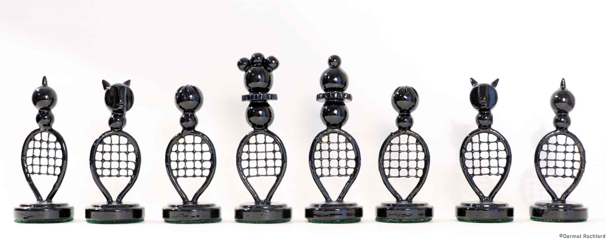 Vintage Tennis  Chess Set