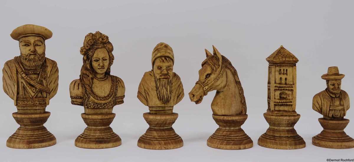 Tyrolean Bust Chess Set