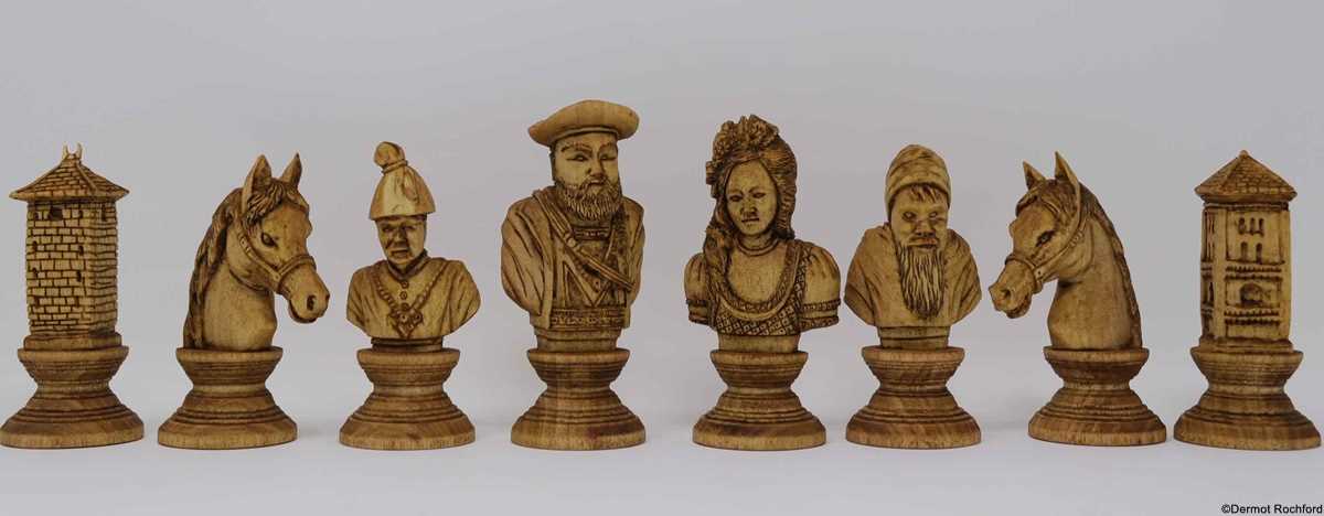 Tyrolean Bust Chess Set