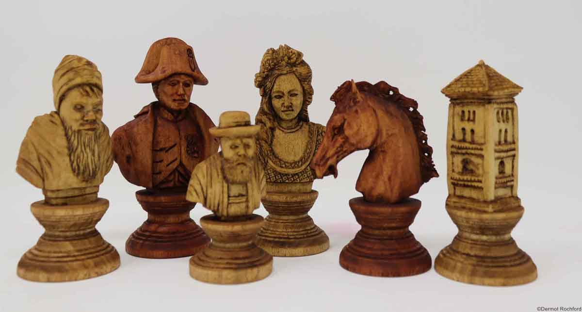 Tyrolean Bust Chess Set