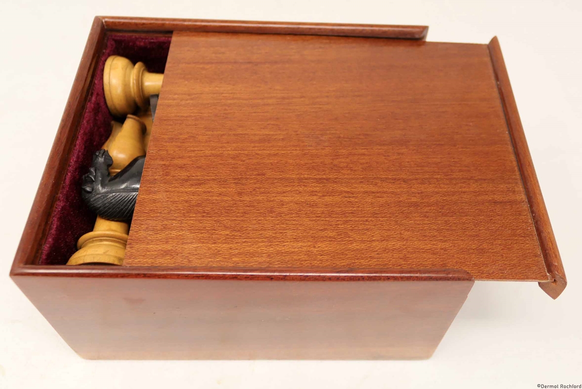 Antique Upright Chess Set